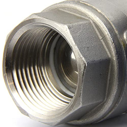 Válvula de bola motorizada, válvula de bola de acero inoxidable de 1 pulgada con puerto completo, 9-24 V CA/CC y configuración de retorno automático de 2 cables, normalmente abierta por EE. UU. Sólido
