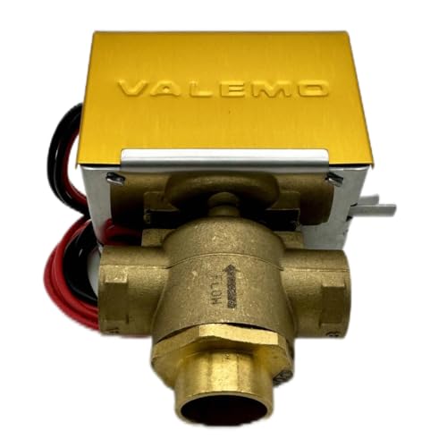 V3313-A1S Válvula de Zona Motorizada, 3-vías, 3/4" Sudor, Normalmente Cerrado, 24 VCA con Interruptor Final