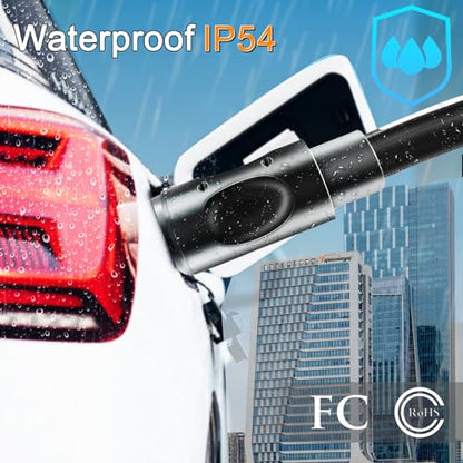 para NACS a Tipo 2 Adaptador EV Adaptador de Cargador de NACS a Tipo 2 Aplicable para Cargador NACS y Tipo 2 IEC62196 EVs