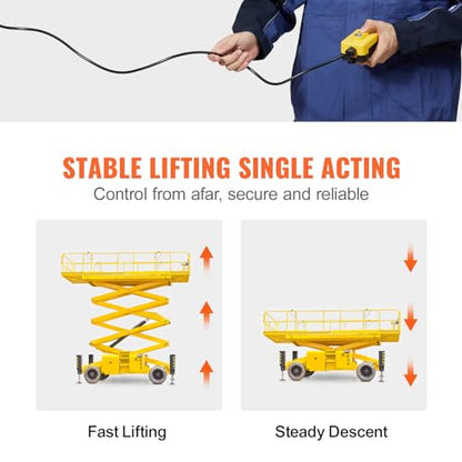 Unidad de potencia hidráulica Bomba hidráulica de efecto único Camión volquete de 4 cuartos Bomba hidráulica Bomba hidráulica de 12 V CC Remolque volquete 3200PSI (acero, 4 cuartos de galón de