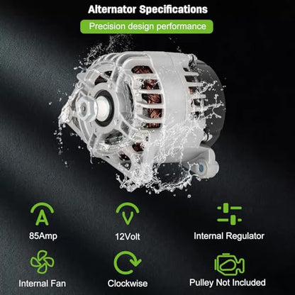 SCITOO - Alternador compatible con Caterpillar para minicargadora 3024C para Diesel 216B 232B 242B 257B 2004-08, para ASV para cargador de orugas 1104C.44 para Perkins, para retroexcavadora JCB para cargador 1135 94-07