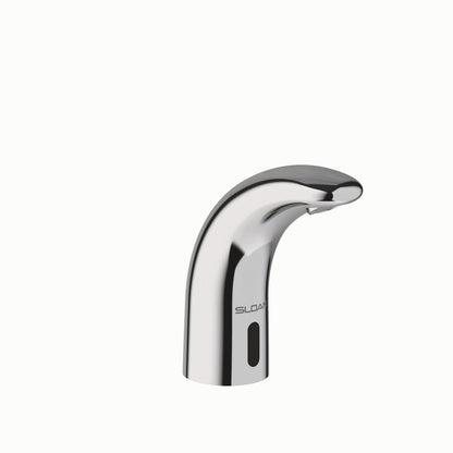 Sloan SF-2400 - llave sin contacto activado por sensor, grado comercial con accesorios de montaje, adaptador de enchufe de 0.5 GPM para fuente de alimentación montado en cubierta, cuerpo medio, acabado chapado en cromo pulido, 3362130