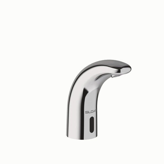 Sloan SF-2400 - llave sin contacto activado por sensor, grado comercial con accesorios de montaje, adaptador de enchufe de 0.5 GPM para fuente de alimentación montado en cubierta, cuerpo medio, acabado chapado en cromo pulido, 3362130