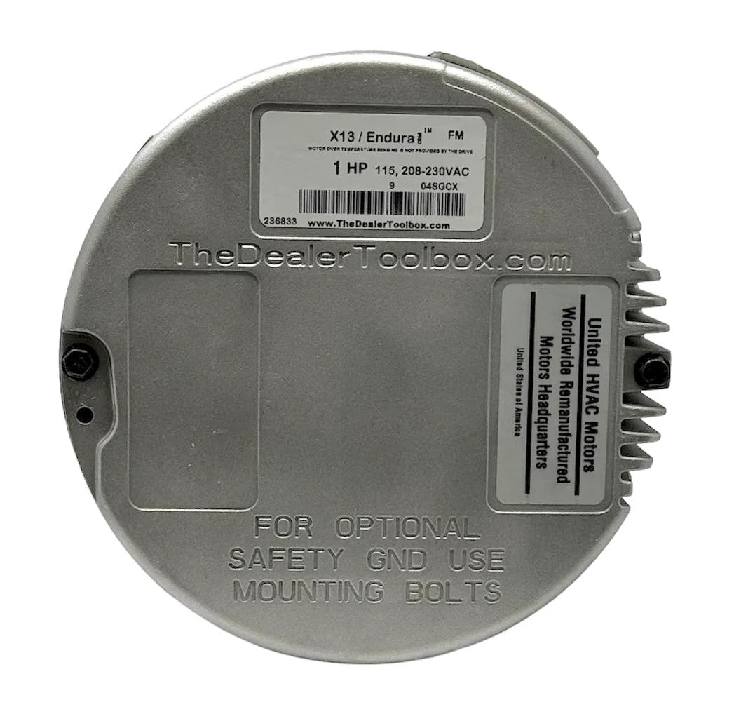 Motor de ventilador GE Genteq ECM X13 5SME39SXL013A de 1 HP REMAN.