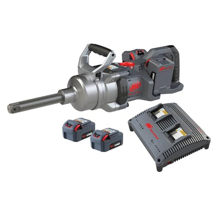 Ingersoll Rand W9691-K4E Serie W9000 Kit de llave de impacto inalámbrica de 20 voltios de 1 pulgada con cargador y yunque extendido de 6 pulgadas