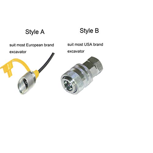 XZT - Kit de acoplamiento de prueba de presión hidráulica digital de 10000 PSI, herramientas de prueba de reparación para excavadora de marca estadounidense (10000 PSI)