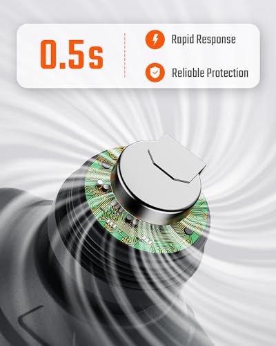 CT-300 Detector de monóxido de carbono portátil, detector de CO con alarma audible y visual, 0-5000PPM, alarma de CO, pantalla LCD retroiluminada, para el hogar, automóvil, campamento y viajes