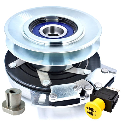 Interruptor HD AM141536 AM136787 de embrague de alto par y interruptor de hoja de 10 A AUC10632 para John Deere EZtrak Z225 Z235 Z445 Z465 42 48 54 cortacésped de giro cero EZ-Trak - Polea de billet y 10AMP Actualización PTO