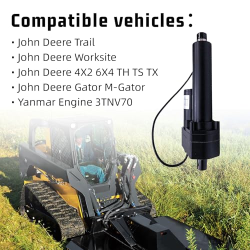 BM23765 AM133408 - Kit de elevación de potencia para actuador de 12 V, caja de carga, compatible con John Deere Utility Vehicle Gator 4X2 6X4 Trail Worksite TH TS TX M-Gator, para Yanmar Engine