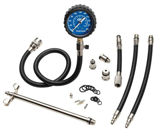 OTC 5605 Deluxe Kit de probador de compresión con Estuche de Transporte para Motores de Gasolina