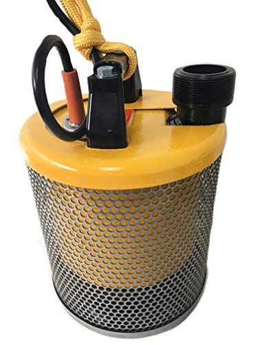 Pit Boss 101R, 1/2 HP, bomba de deshidratación sumergible eléctrica y bomba de basura con cuerda de tracción anudada