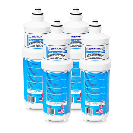American Filter Company ™ Brand WaterFilters AFC-HZH-300-22000SK (Comparable con Hoshizaki® 4HC-H Filtro de servicio de alimentos) fabricado en los Estados Unidos (nuevo modelo #AFC-HZH-16000S) (4 - Filtros)