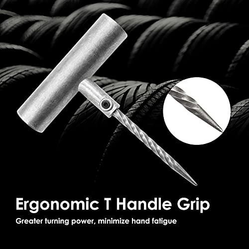 Handfly - Kit de reparación de neumáticos de alta resistencia, kit de 39 tapones de neumáticos para coche, motocicleta, camión, tractor, remolque, RV, ATV, ARB, SUV