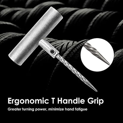 Handfly - Kit de reparación de neumáticos de alta resistencia, kit de 39 tapones de neumáticos para coche, motocicleta, camión, tractor, remolque, RV, ATV, ARB, SUV