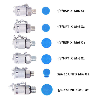 Measureman Kit de prueba de presión digital hidráulica portátil para excavadora, incluye 6 acoplamientos de prueba, 3 manómetros digitales (3500/6000/9000 PSI), 2 mangueras de prueba, embaladas en una