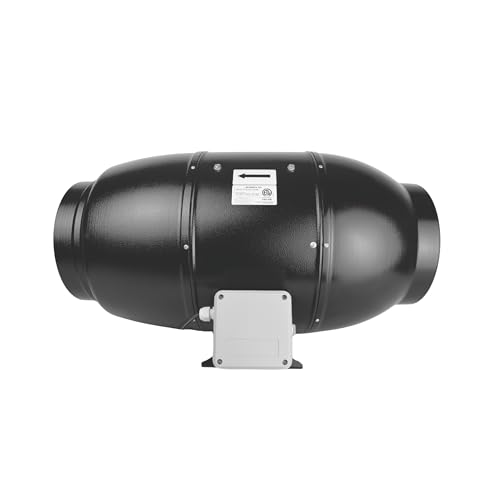 VENTS -US TT Silent M 315 Ventilador de conducto en línea para aplicación de alta presión estática de hasta 1050 CFM - Resistente a los rayos UV, carcasa de absorción de sonido, (diámetro de conducto