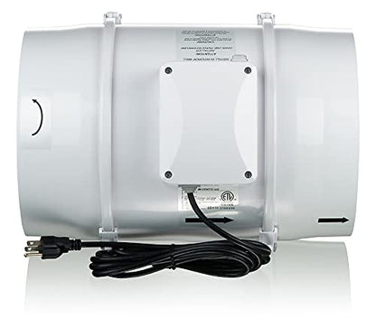 VENTS-US Ventilador en línea TT 315 de 12-3/8 pulgadas para conductos con aplicación de alta presión estática: soluciones ideales para suministro multiusos o uso de escape en ventilación residencial y comercial