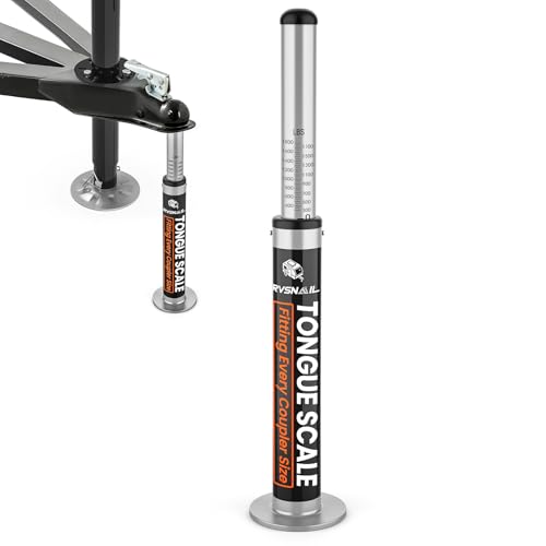 Báscula de peso para remolque de RV, capacidad máxima de 1800 lb, báscula portátil para acoplador de remolque para viajes, caballos, cargas grandes y remolques de barco.