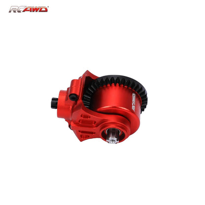 RCAWD Full Metal Gear F/R Juego de módulos de transmisión 1/10 Arrma Bigrock Granite Kraton Outcast Senton Vorteks 1/8 Infracción Typhon Vendetta Piezas de actualización (rojo)