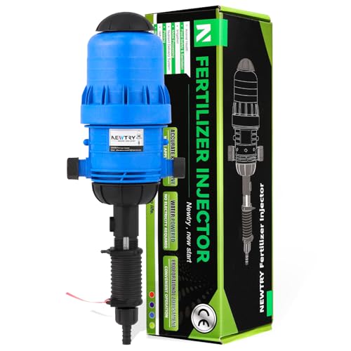 NEWTRY Dosificador de Líquido Químico Inyector 0,4% -4% Inyector Automático de Fertilizante Proporcionador Dispositivo de Dosificación Bomba Proporcional Azul 4,4-660,43 galones/h