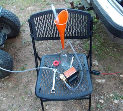 Amarine Made Bomba de engranaje de impulsor de barrido de 12 v: para transferencia de aceite de barrido de combustible diesel (negro)