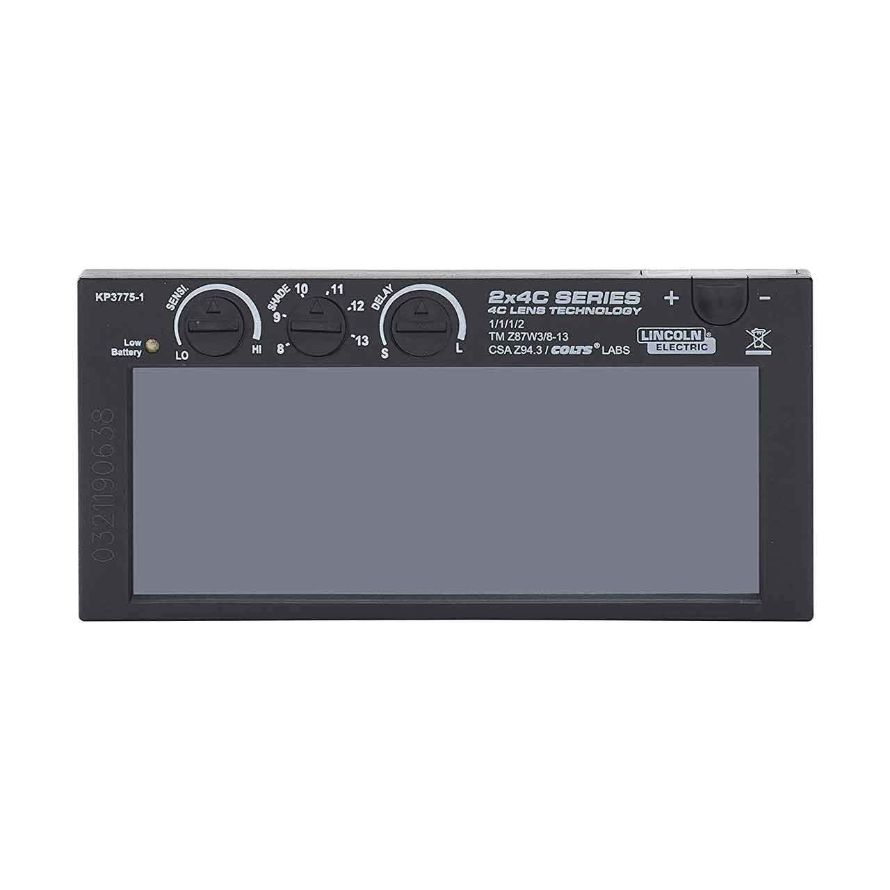 LINCOLN ELECTRIC - Lente de soldadura de oscurecimiento automático de la serie C 2x4 KP3775-1 con visualización variable 8-13