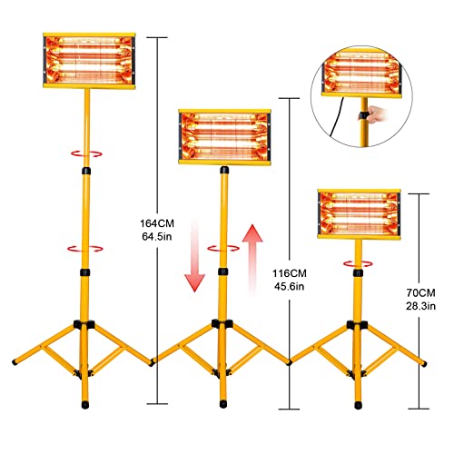 Lámpara de curado de pintura infrarroja de 2000 W de onda corta infrarroja lámpara de calefacción IR para reparación de carrocería de coche, sistemas de curado de pintura, secador de