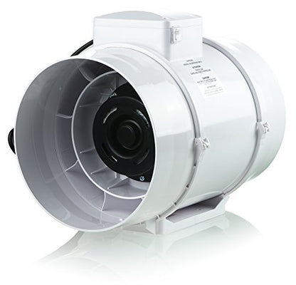 VENTS-US Ventilador en línea TT 315 de 12-3/8 pulgadas para conductos con aplicación de alta presión estática: soluciones ideales para suministro multiusos o uso de escape en ventilación residencial y comercial