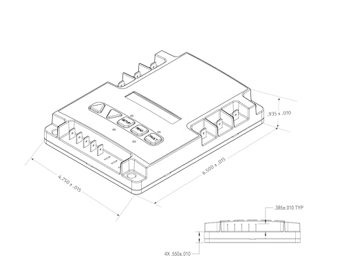 ICM450A Monitor de voltaje de línea programable trifásico con pantalla digital retroiluminada; memoria de 25 fallas; inglés y español
