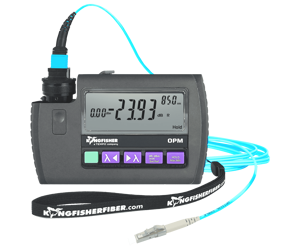 Kingfisher International Medidor de potencia óptica de bolsillo MPO, detector de área grande, precisión del 2 %. KI 9600XL-Ge5