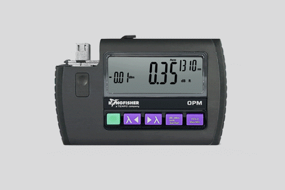 Kingfisher International Medidor de potencia óptica de bolsillo MPO, detector de área grande, precisión del 2 %. KI 9600XL-Ge5