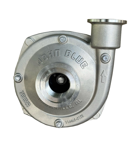 Bomba de pulverización centrífuga John Blue CS-155RGS de acero inoxidable con motor Honda de 5 HP.