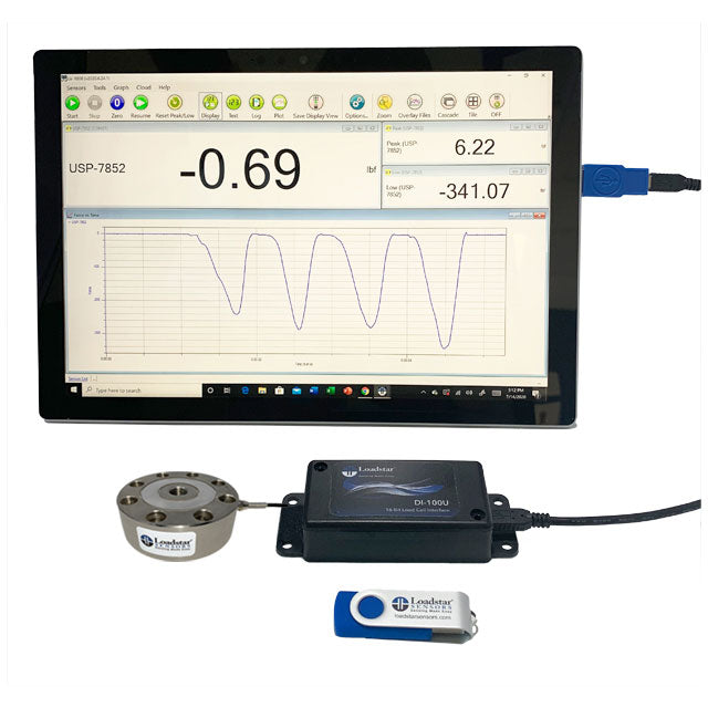 Loadstar Sensors RSB6-01KM-D1MU-LP-T RSB6 1000.00kgf (2205lbs) USB