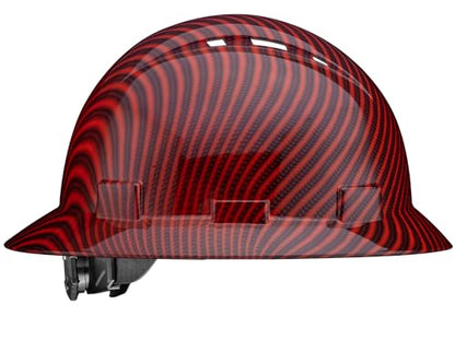 Acerpal Casco duro OSHA con diseño de fibra de carbono ventilada de ala completa con suspensión de 6 puntos (opciones 1)