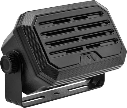 Midland - Altavoz externo resistente SPK100 de 20W - Base giratoria de 180 grados con soporte de montaje Funciona con todas las radios CB y MXT Sistema de sonido de 8 ohmios Enchufe de audio de 3,5 mm SPKMINI