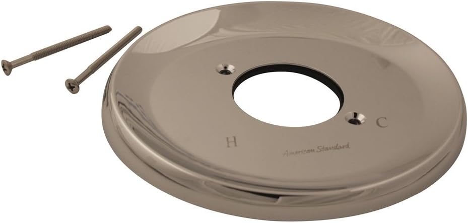 American Standard M962159-0020A Escudo y tornillos para baño y ducha de equilibrio de presión de una sola palanca, cromo pulido