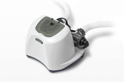 INTEX QS1200 Sistema de cloro de agua salada, para piscinas sobre el suelo, mantiene la claridad del agua, voltaje de 110 a 120, piscina de 15,000 galones
