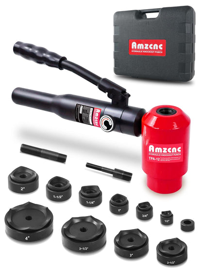 AMZCNC - Kit de perforación hidráulica de rotación de 360° de 1/2 a 2 pulgadas (TPA-8 rojo)