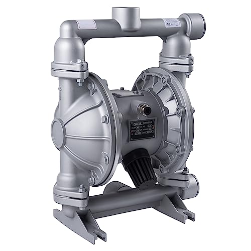 Bomba neumática de doble diafragma de 1-1/2 pulgadas de entrada/salida bomba de transferencia de aceite residual para productos químicos QBK-40 50 GPM de doble diafragma de polipropileno de hule de