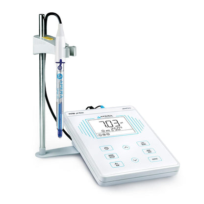 Apera Instruments PH700-BC Medidor de pH de laboratorio de sobremesa para muestras líquidas de bioquímica y soluciones generales de agua, compatible con tampones TRIS