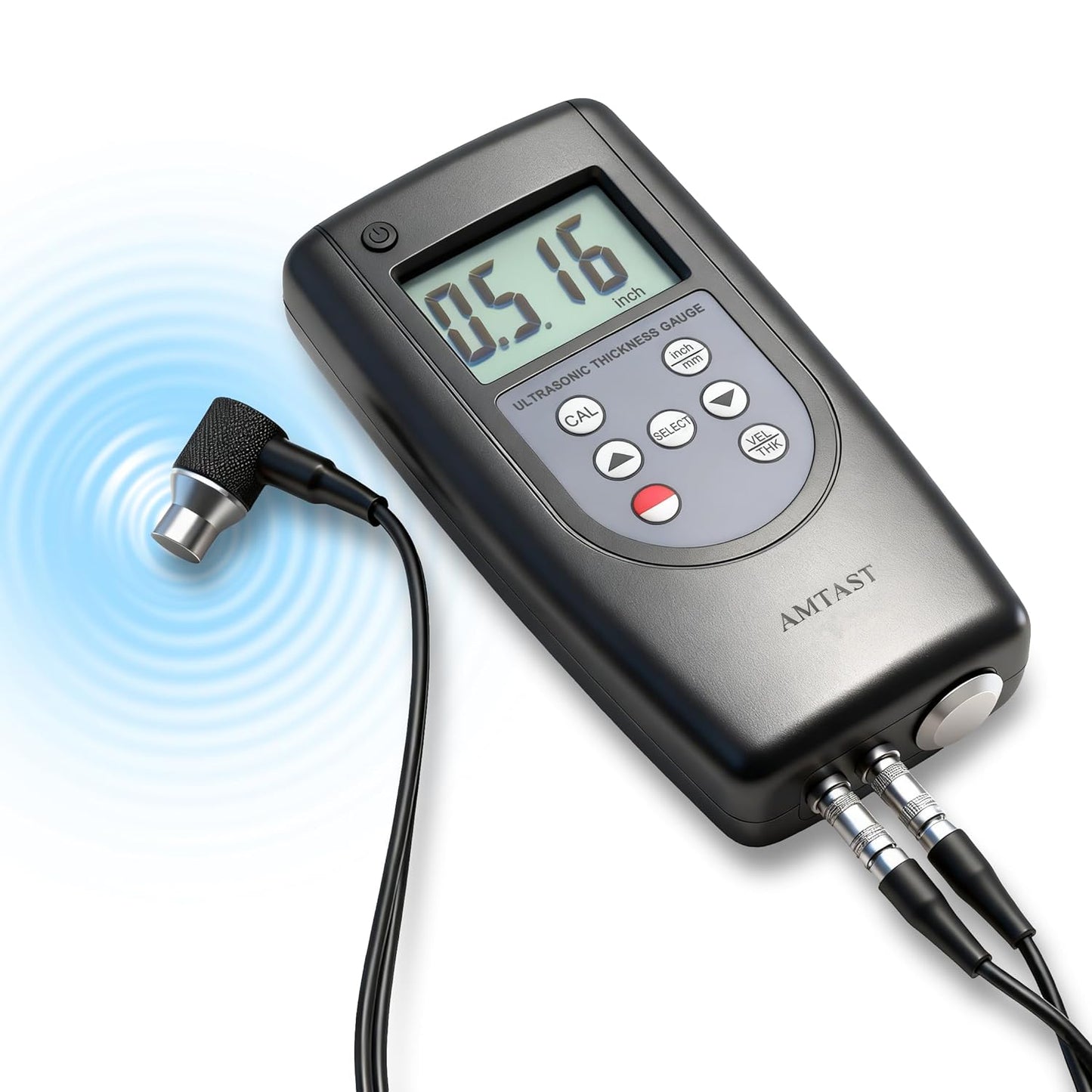 Medidor de espesor ultrasónico Adaptador de datos ultrasónico del medidor de espesor con función de software para PC, equipo de prueba de espesor AMA009S