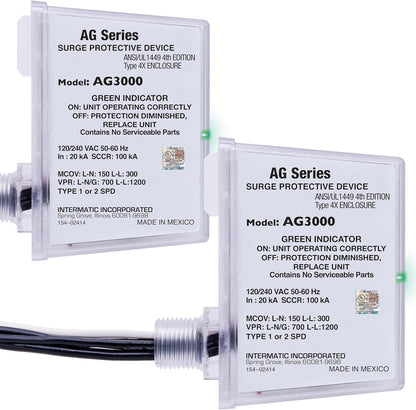 Intermatic AG3000 120/240 dispositivo protector universal para HVAC