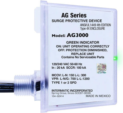 Intermatic AG3000 120/240 dispositivo protector universal para HVAC