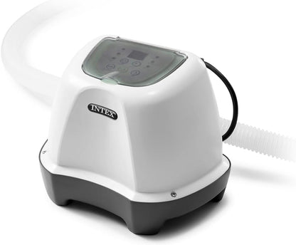 INTEX QS1200 Sistema de cloro de agua salada, para piscinas sobre el suelo, mantiene la claridad del agua, voltaje de 110 a 120, piscina de 15,000 galones