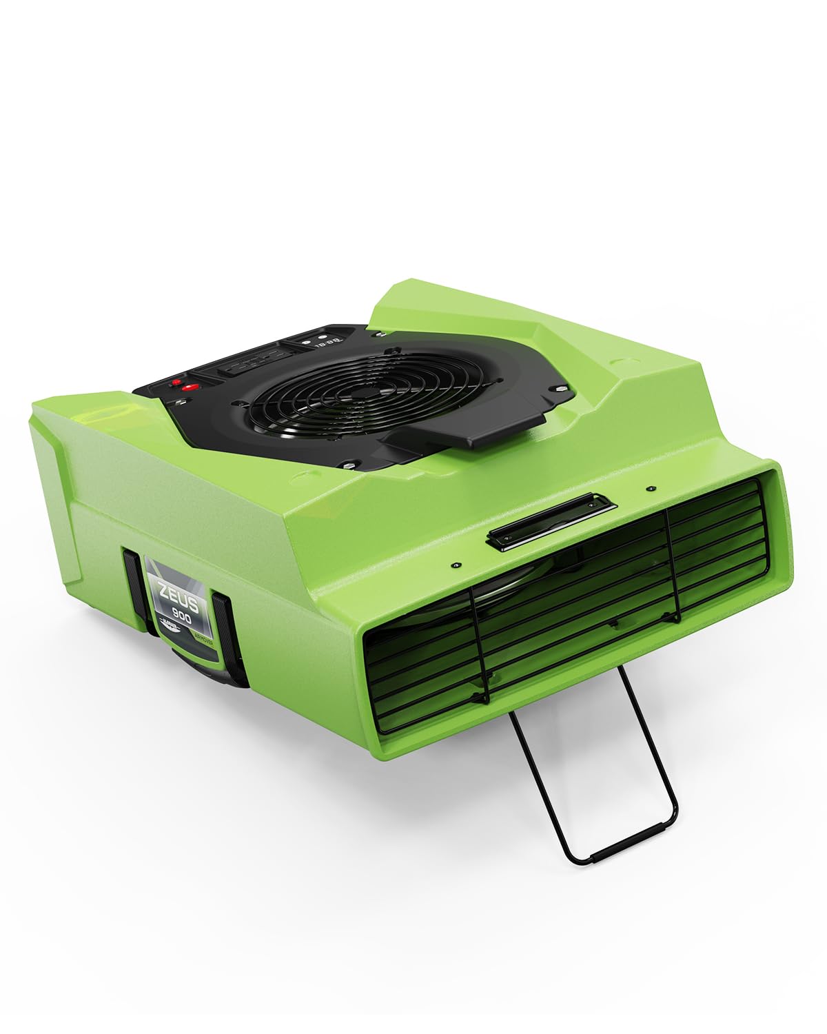 ALORAIR Zeus 900 - Soplador comercial para alfombras, paredes, uso de fontanería, ventilador de piso de velocidad variable, 950 CFM con 1.8 amperios, protección de disyuntor dúplex a bordo, GFCI