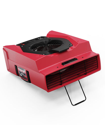 ALORAIR Zeus 900 - Soplador comercial para alfombras, paredes, uso de fontanería, ventilador de piso de velocidad variable, 950 CFM con 1.8 amperios, protección de disyuntor dúplex a bordo, GFCI