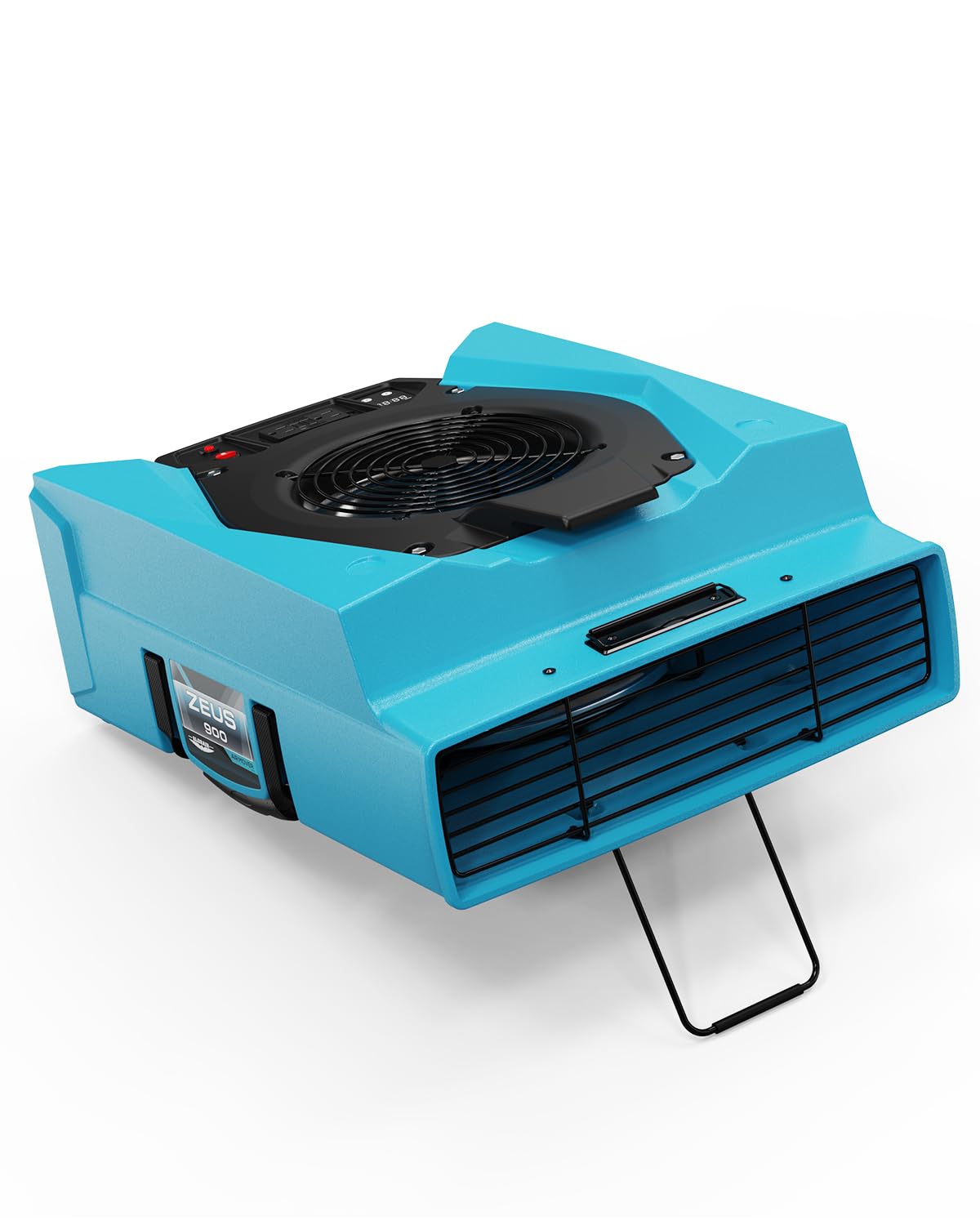 ALORAIR Zeus 900 - Soplador comercial para alfombras, paredes, uso de fontanería, ventilador de piso de velocidad variable, 950 CFM con 1.8 amperios, protección de disyuntor dúplex a bordo, GFCI
