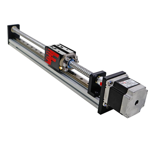 FUYU FSL40 Guía lineal Versión 2.0 Tornillo de bola de mesa Movimiento CNC Guía lineal Actuador de escenario Motorizado Nema 23 Motor paso a paso [Tamaño de trabajo de carrera de 39.370 in]