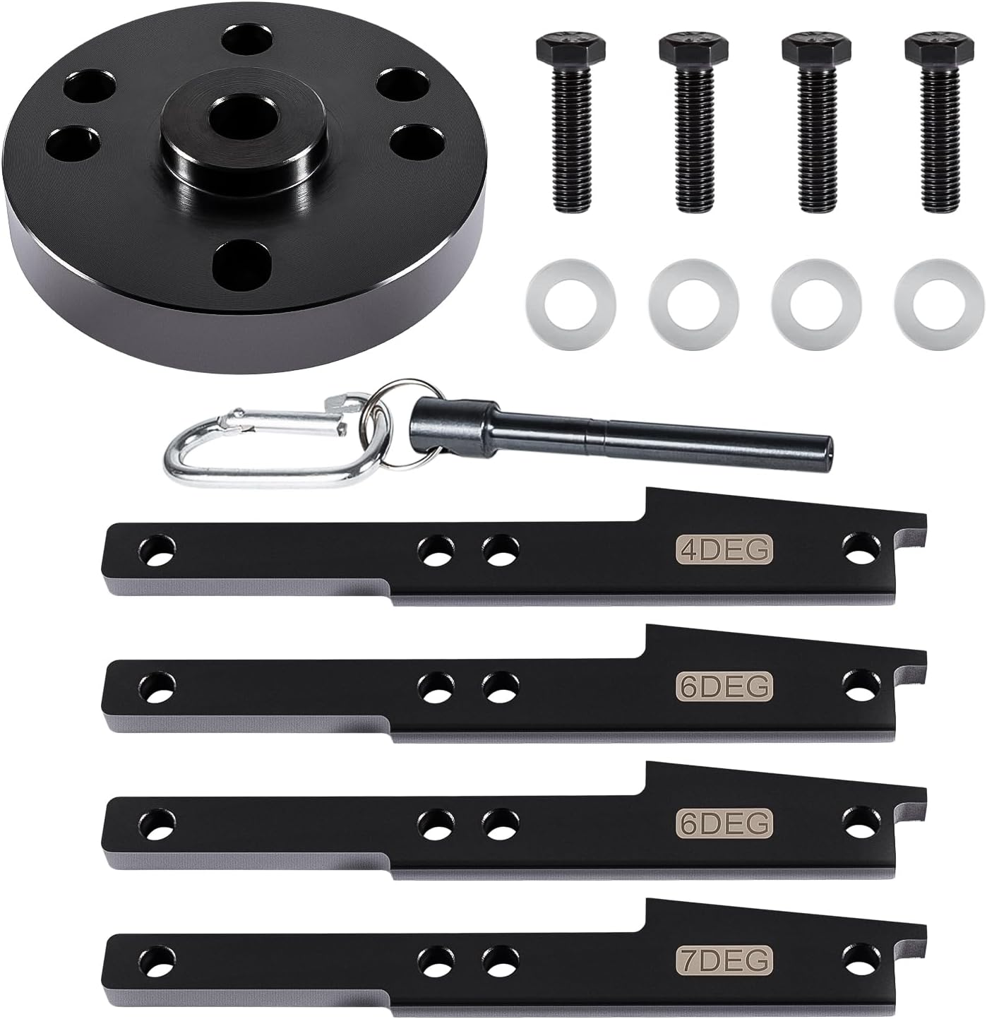 E-cowlboy 3163021 Kit de herramientas de sincronización de leva para todos los motores Cummins ISX QSX 2007-2017 con extractor de engranajes de leva, pasador de manivela y estuche de transporte,