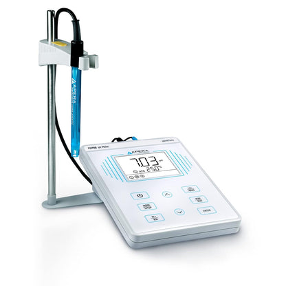 Apera Instruments PH700 – Medidor de PH, de mesa, precisión de 0.01 pH, calibración automática de 1-3 puntos, 3 en 1 PH/Temp. Electrodo.